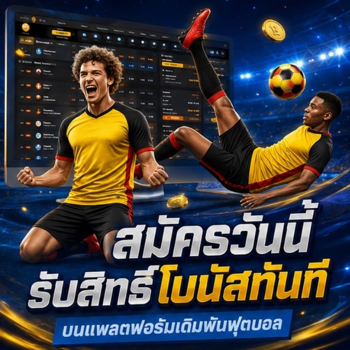 สมัครวันนี้ รับสิทธิ์โบนัสทันที